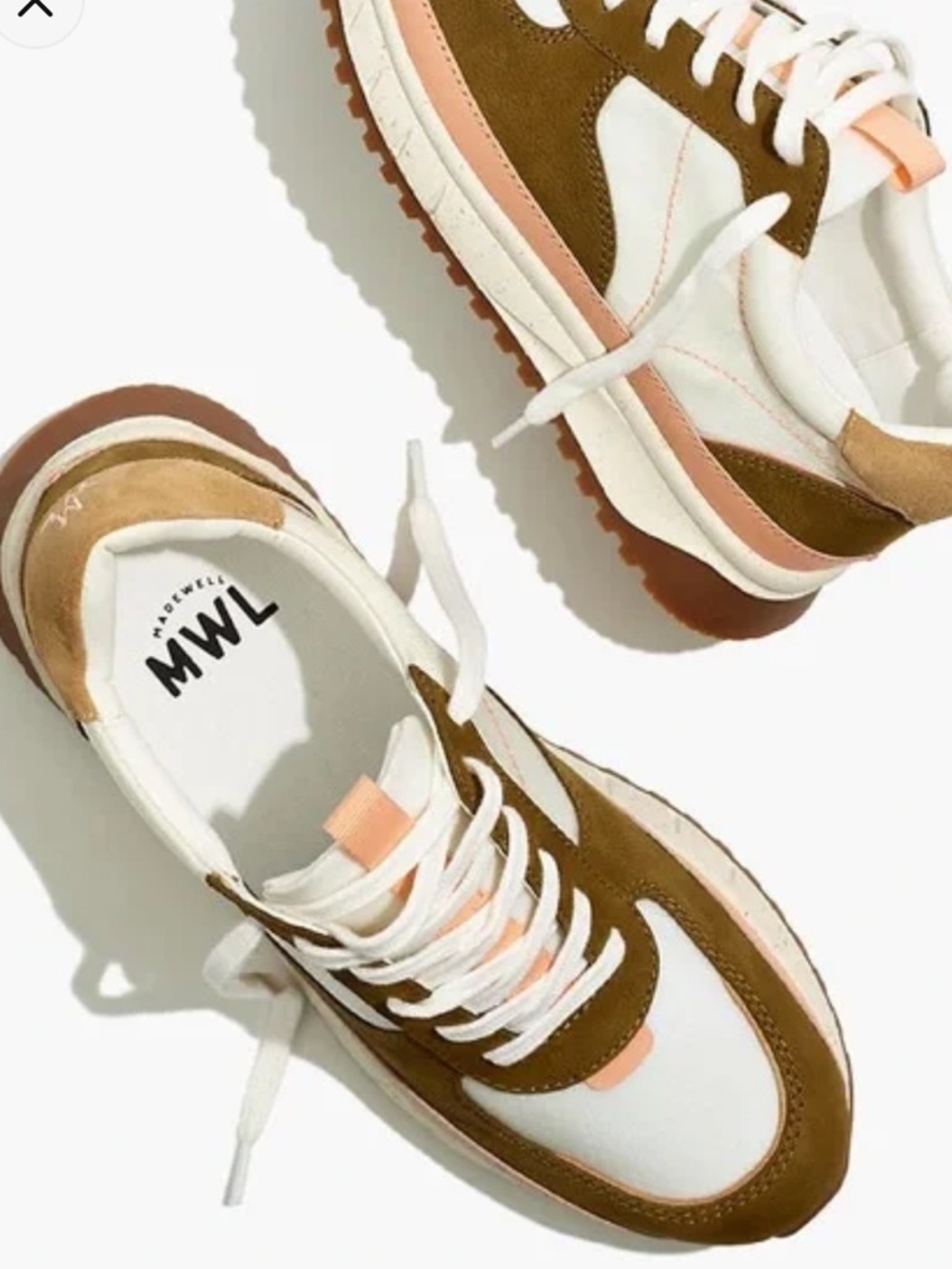 Madewell Kickoff Trainer Sneakers in Ripstop Nylon and Leather